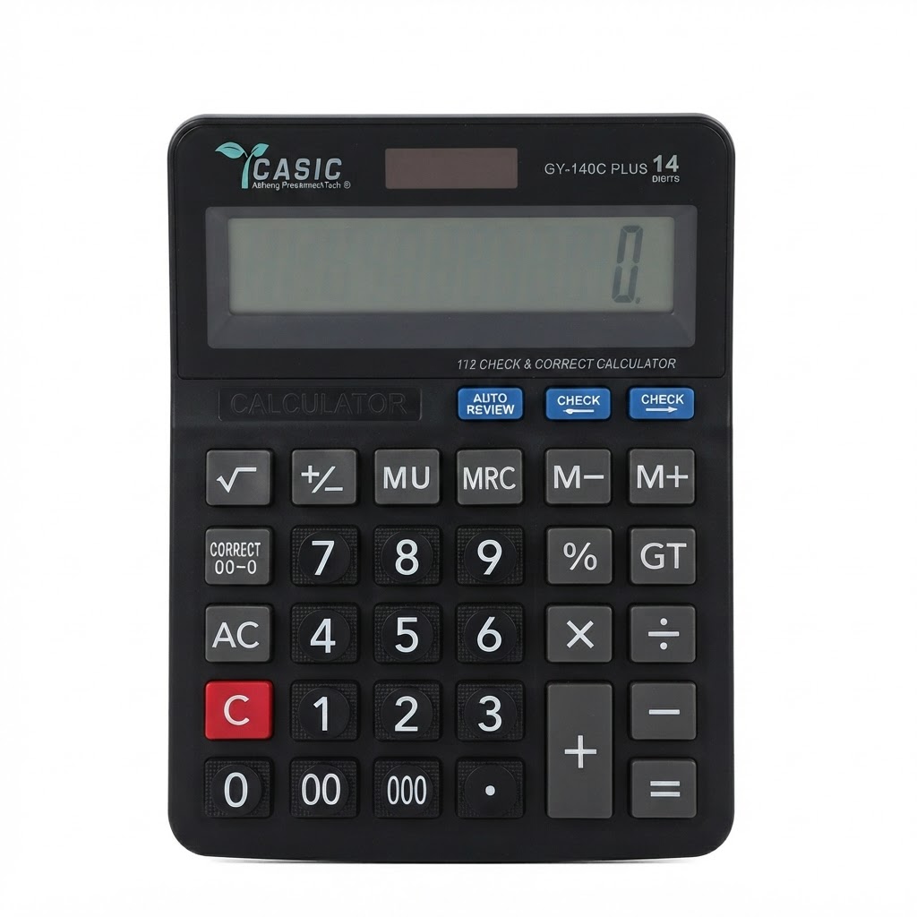 ماشین‌حساب کاسیک GY-140C Plus – گارانتی ۱ ساله