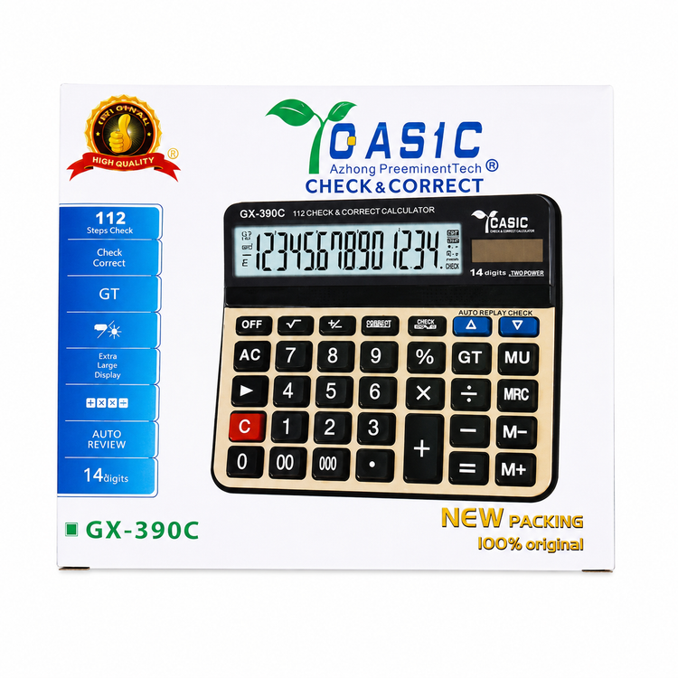 ماشینحساب کاسیک GX-390C – گارانتی ۱ ساله