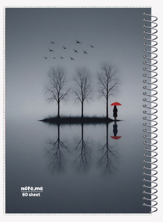 دفتر مجلد ۶۰ برگ سیمی کلاسیک سایز ۱۷ × ۲۴